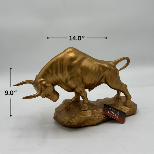 Powerful Golden Bull Statue