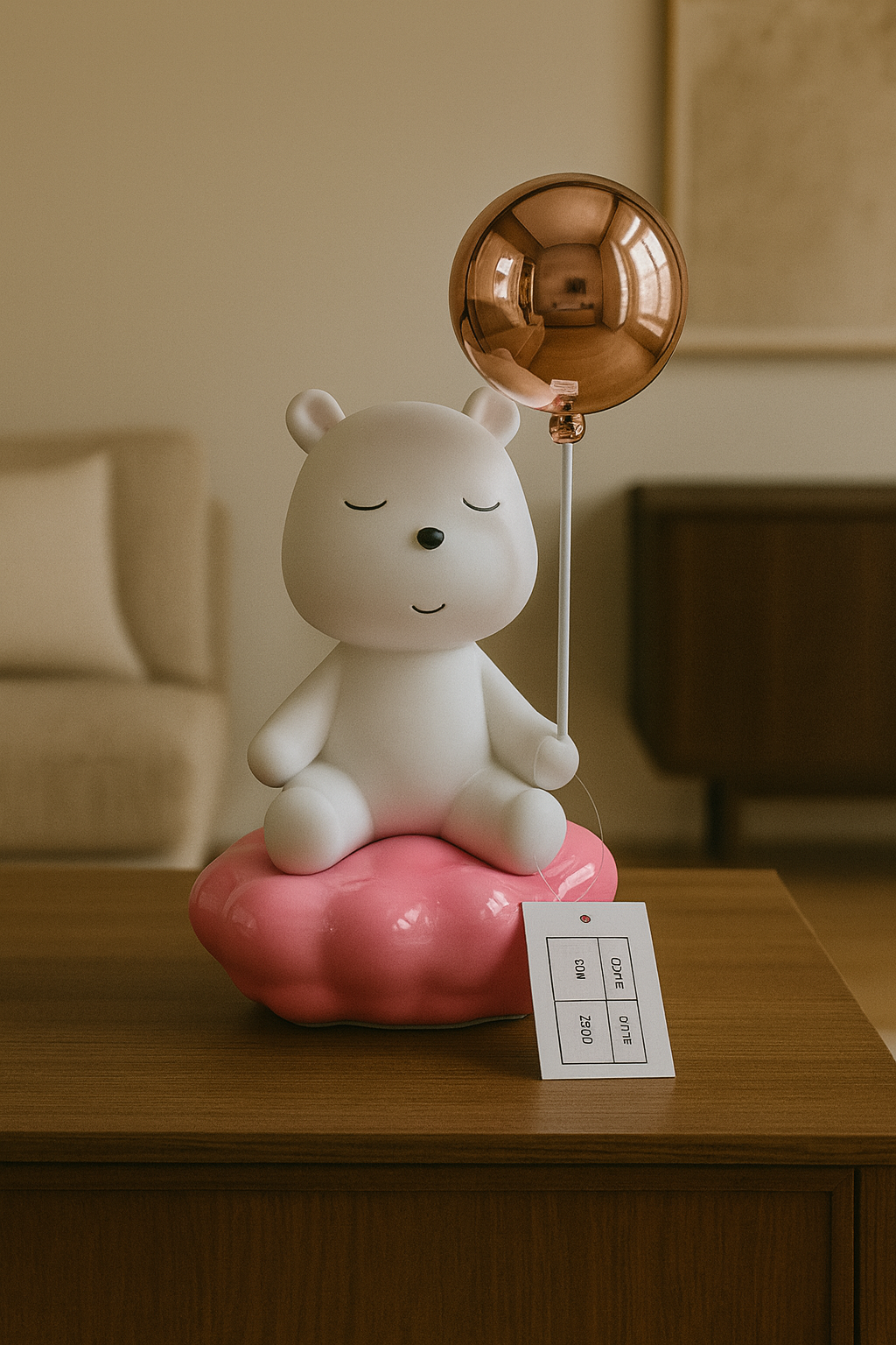 Balloon Bear Figurine – Modern Decorative Sculpture