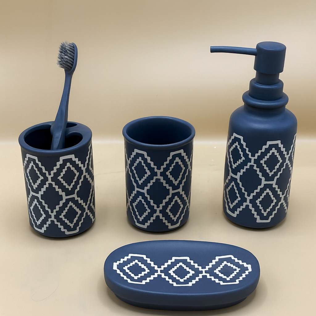 Elegant Washroom Accessories Set of 4