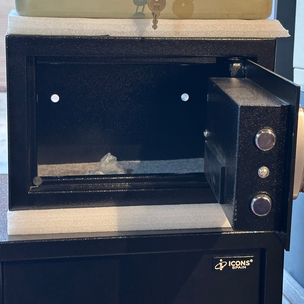 Compact Digital Security Safe by ICONS SPAIN | Electronic Keypad Safe Box