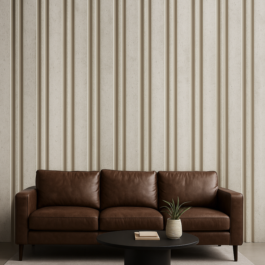 Dark Walnut Slatted Wall Panel | Modern Acoustic Wood Cladding