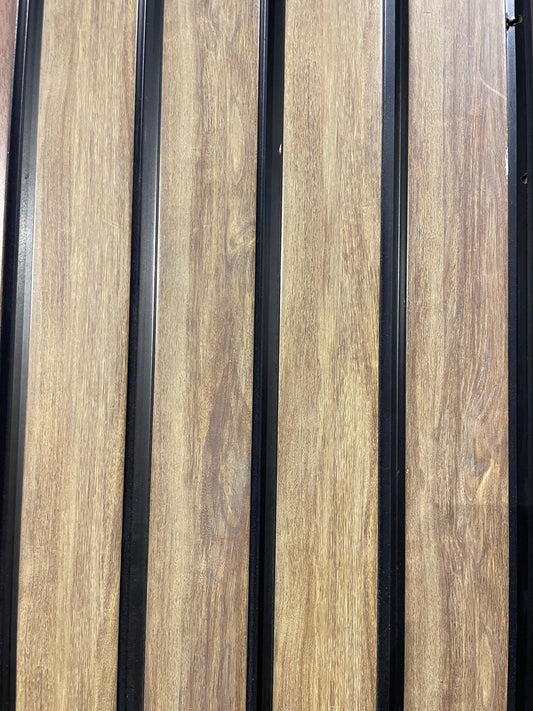 Warm Natural Wood Slatted Wall Panel | Modern Textured Design