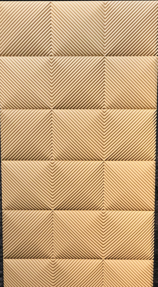 Contemporary Geometric Diagonal Ribbed Wall Panel