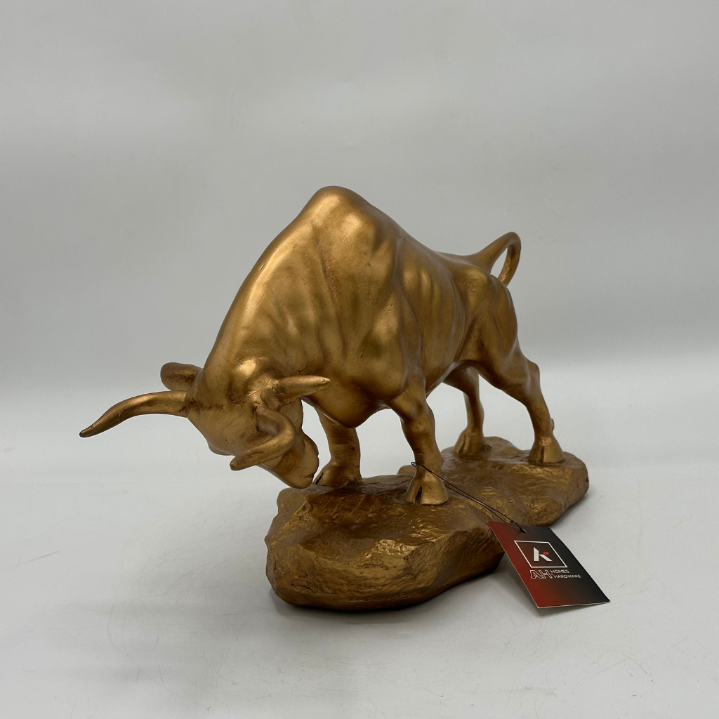 Powerful Golden Bull Statue