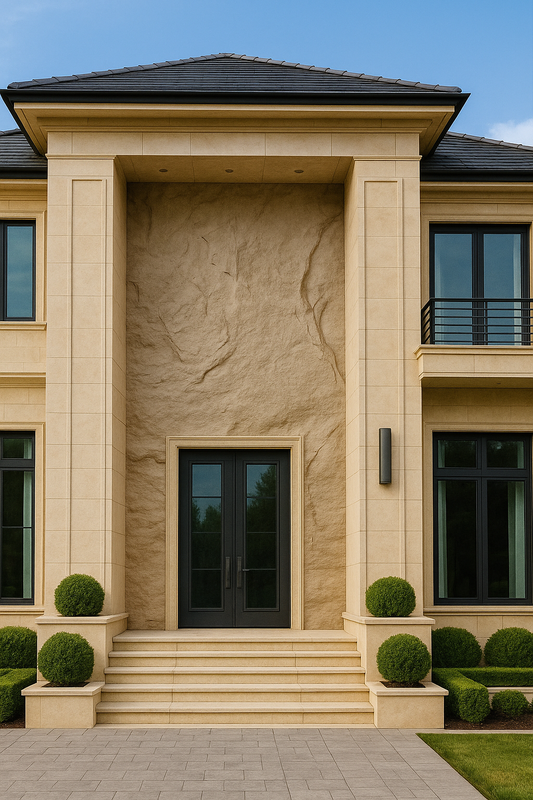 Rustic Grey-Beige Weathered Stone Wall Panel