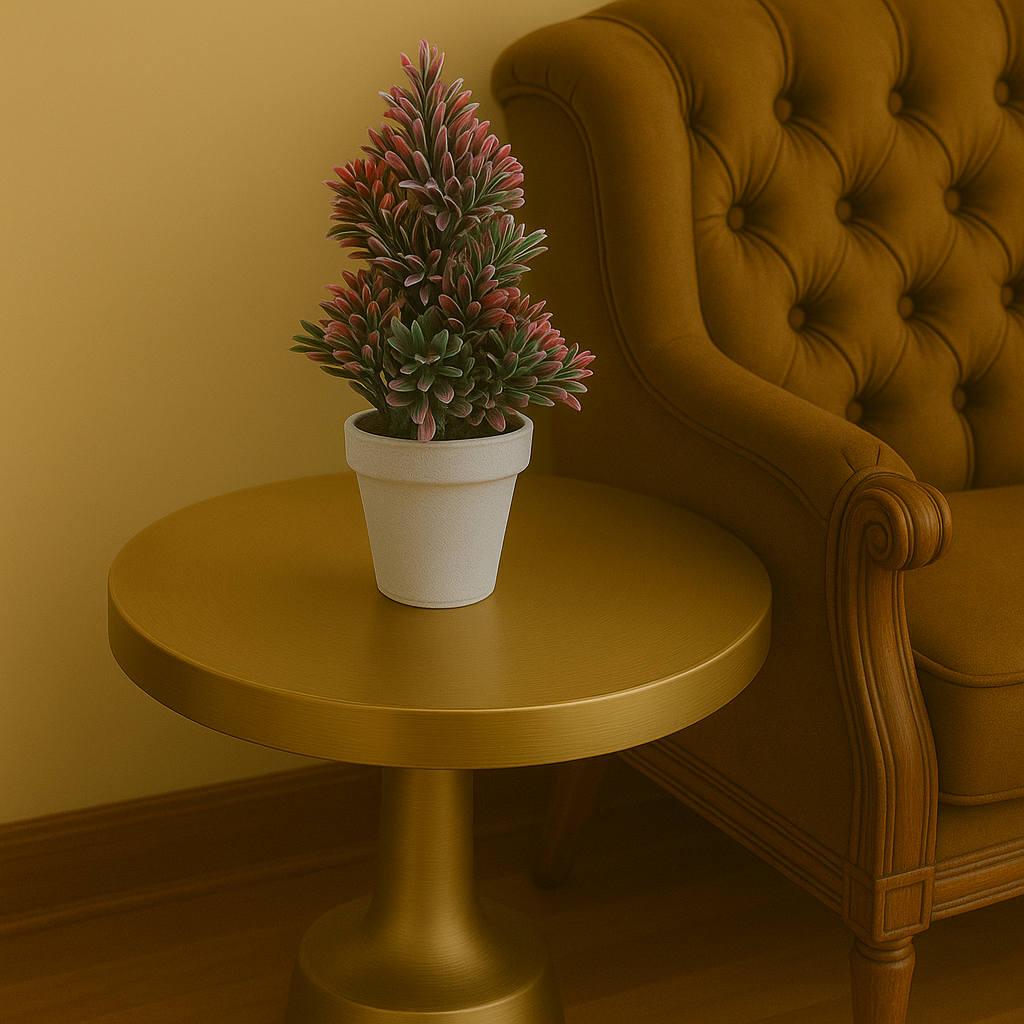 Unique Ceramic Face Pot & Greenery