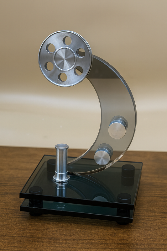 Mini Film Reel Sculpture – Modern Cinema-Inspired Decorative Showpiece