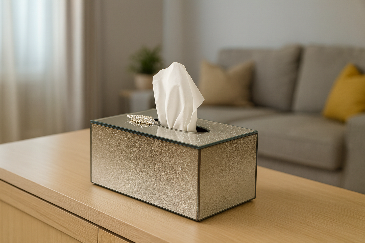 ✨ Luxury Tissue Box Holder – Silver & Gold Variants Home or Office décor