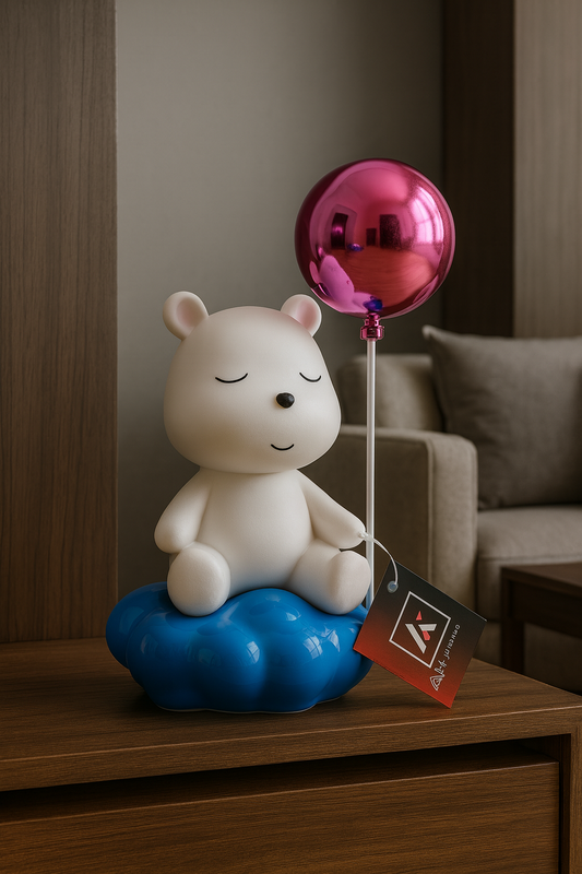 Balloon Bear Figurine – Modern Decorative Sculpture