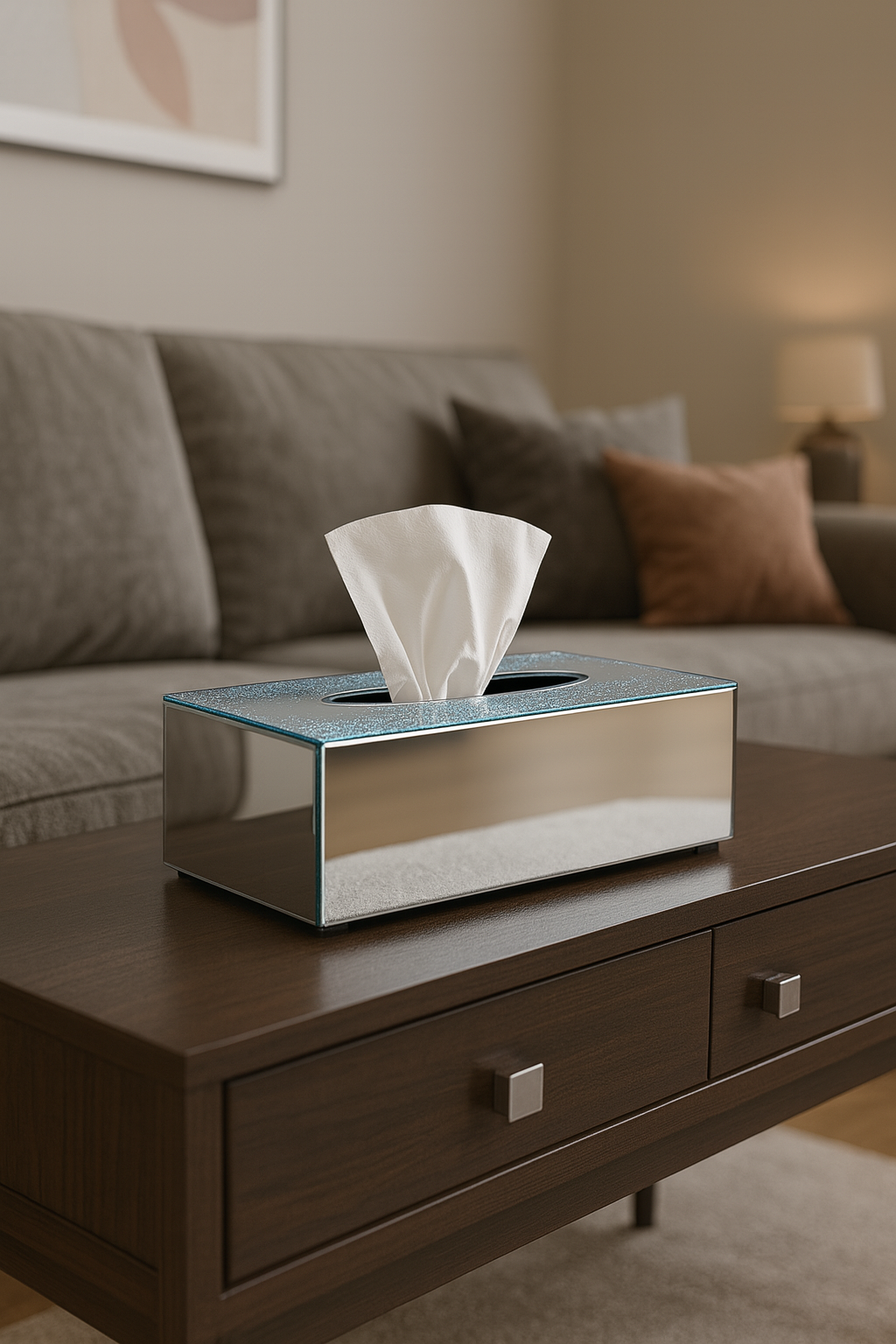 Luxury Tissue Box Holder – Gold & Silver Variants