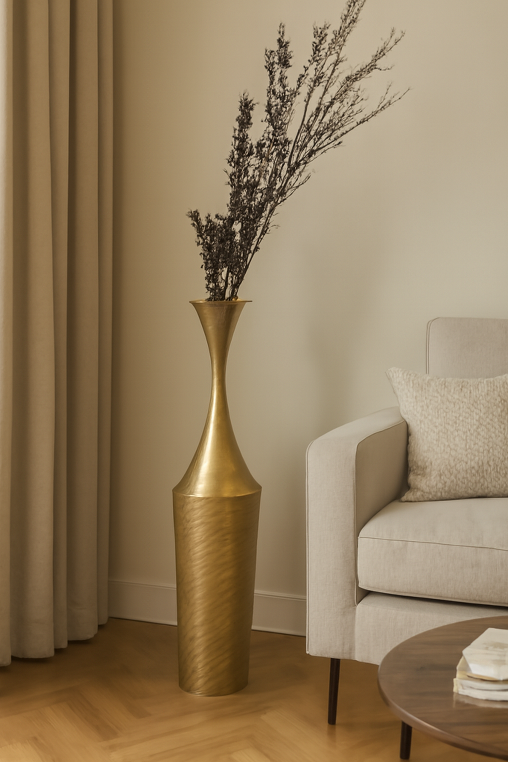 Golden Decorative Vase – Elegant Luxury Home Decor