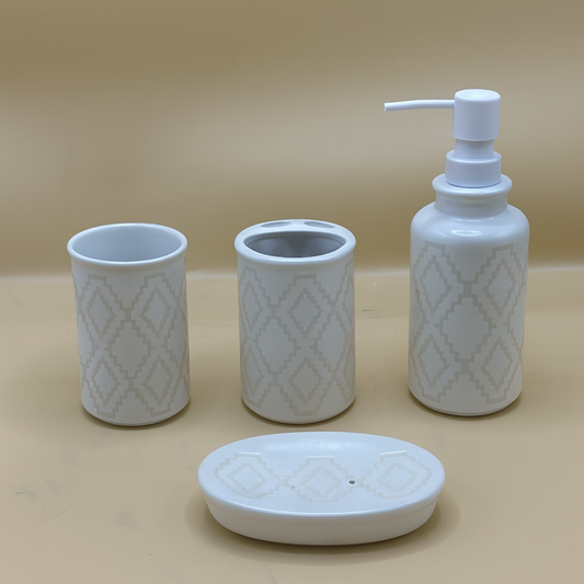 Elegant Washroom Accessories Set of 4