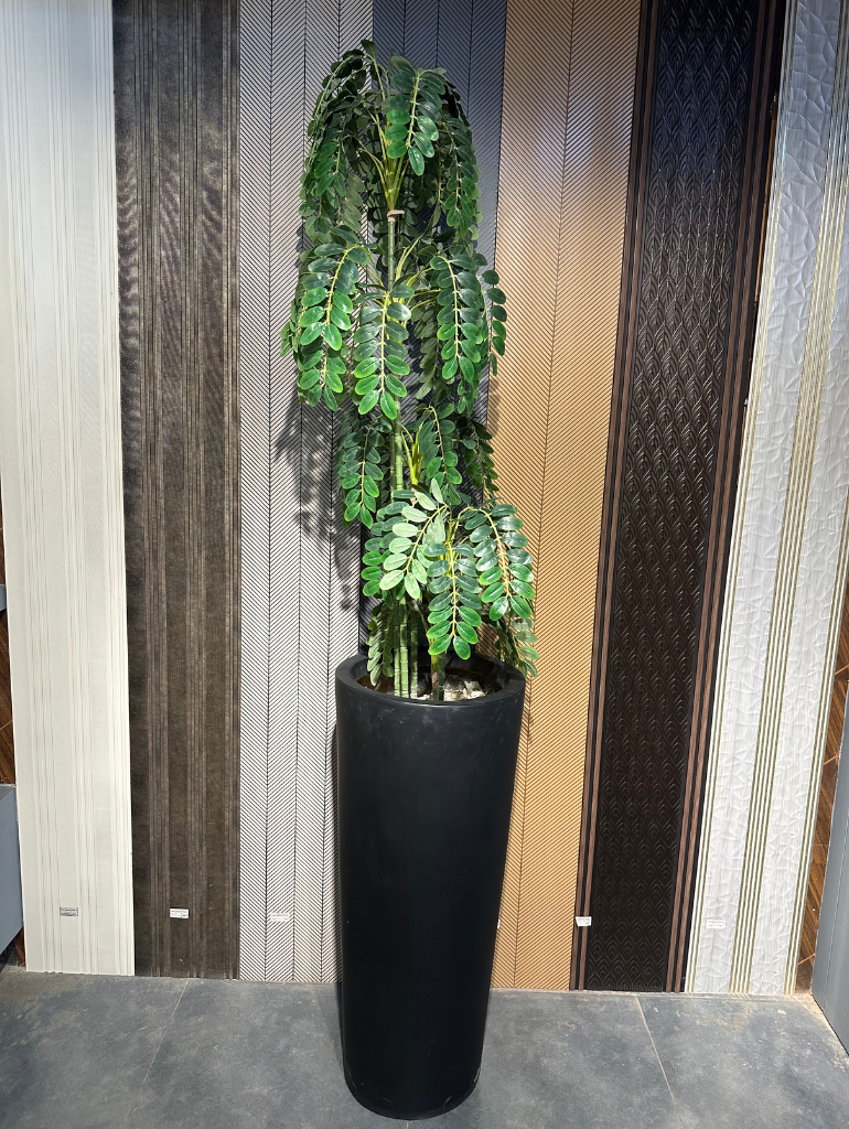 Lifelike Artificial Curry Tree Plant - Exotic Indoor Greenery