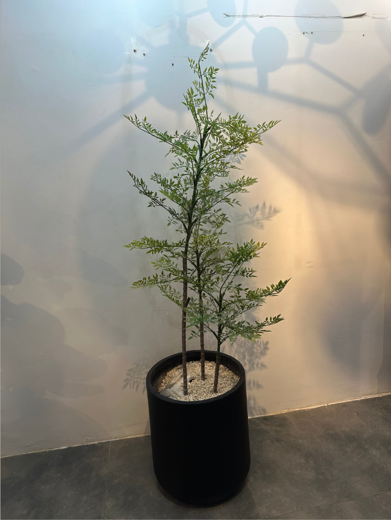 Elegant Artificial Ash Tree Plant in Modern Pot