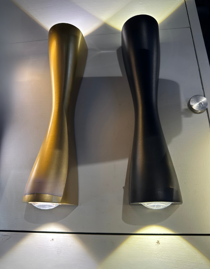 Contemporary Vertical LED Exterior Wall Mount Lamp