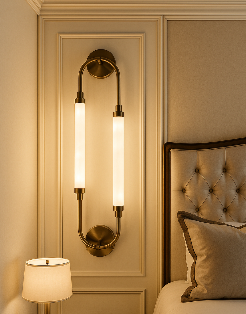 Vintage-Inspired Linear LED Wall Light | Elegant Vertical Sconce