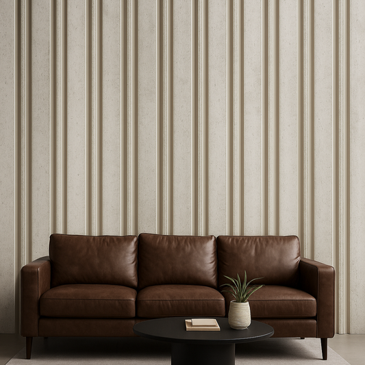 Dark Walnut Slatted Wall Panel | Modern Acoustic Wood Cladding