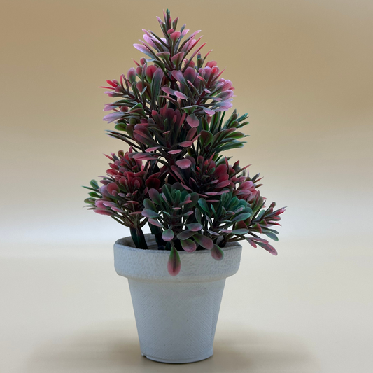 Unique Ceramic Face Pot & Greenery