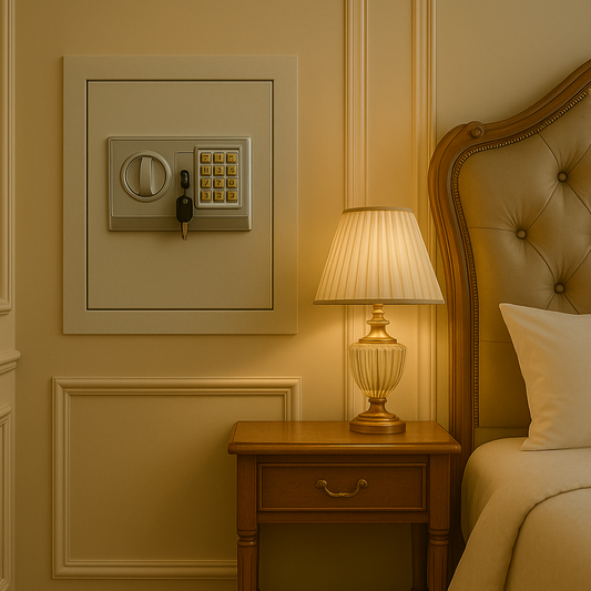 Compact Digital Electronic Safe with Keypad & Override Key