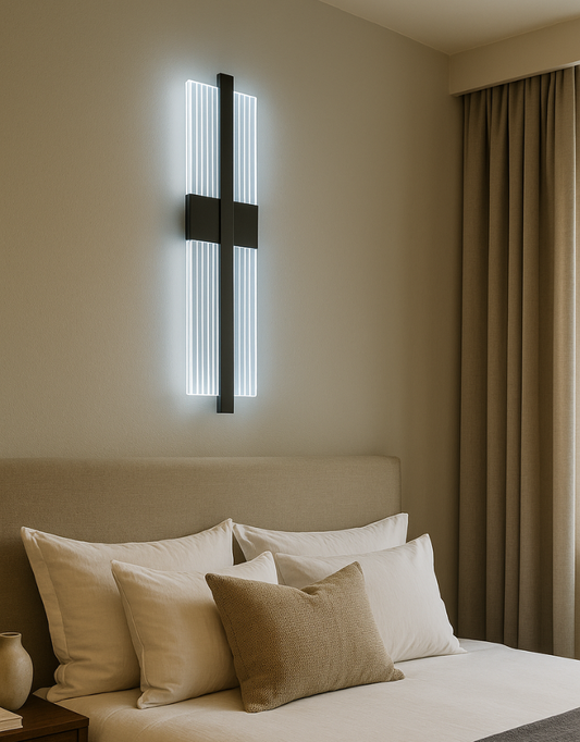 Sleek Louvered LED Outdoor Wall Sconce | Modern Downlight