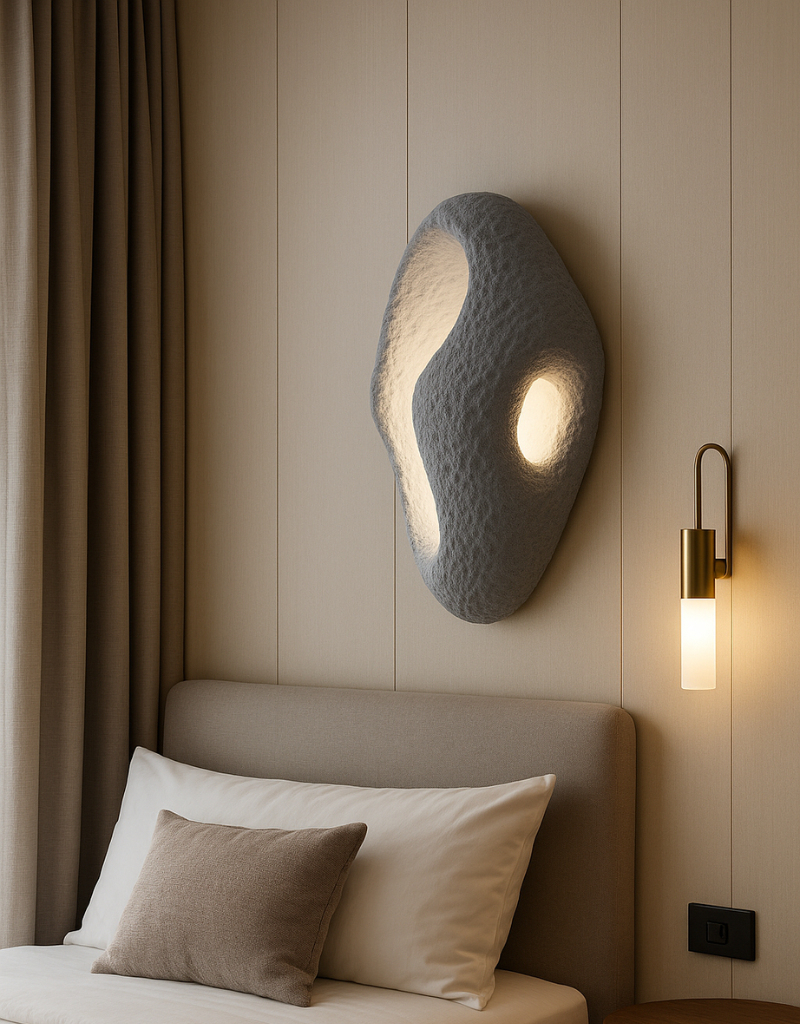 Organic Form LED Wall Light | Sculptural Accent Lighting