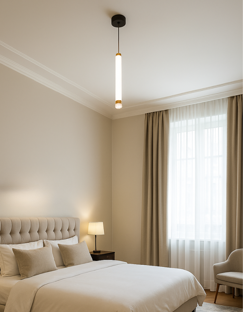 Sleek Vertical Outdoor LED Wall Light | Contemporary Up/Down Illumination