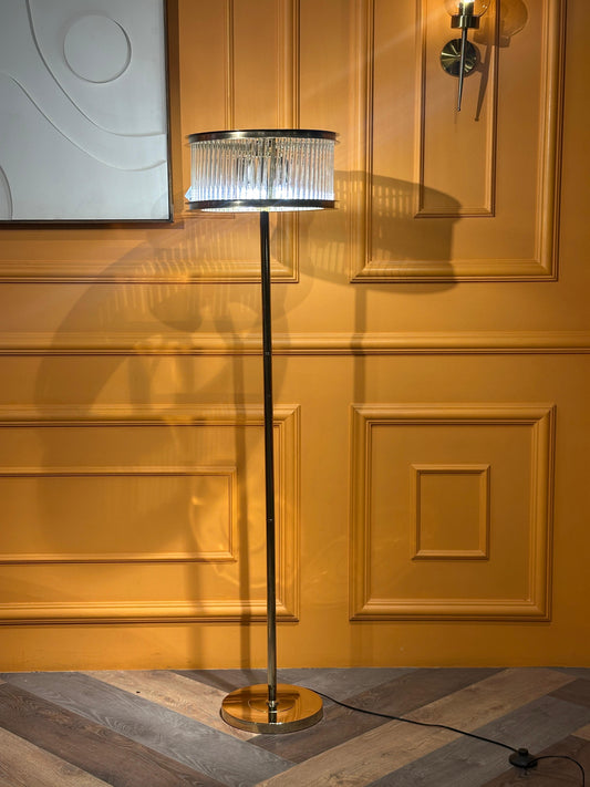 Luxurious Black Feather Tripod Floor Lamp - Modern Glamour & Ambient Lighting