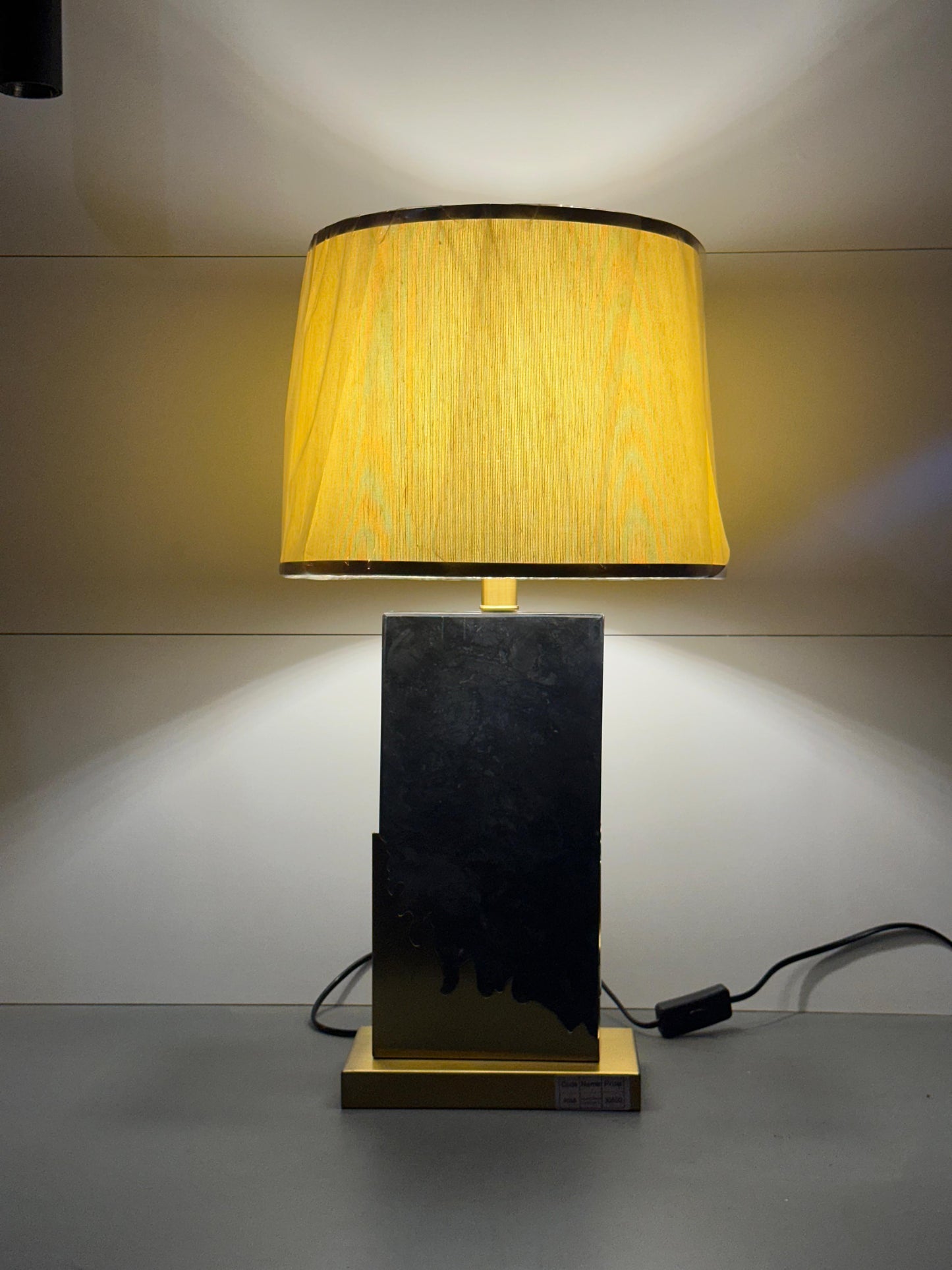 Classic Bronze-Tone Bedside Table Lamp - Textured Base & Traditional White Shade