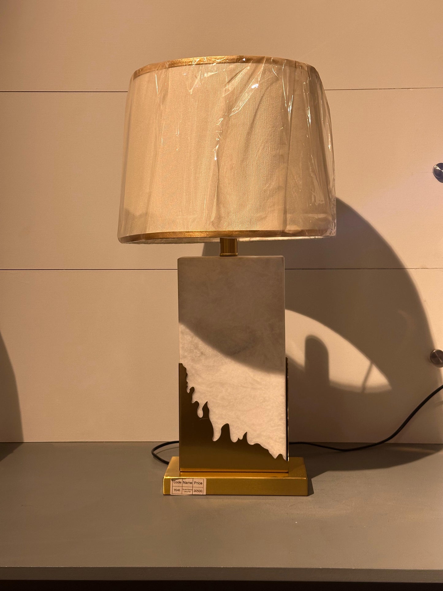 Classic Bronze-Tone Bedside Table Lamp - Textured Base & Traditional White Shade