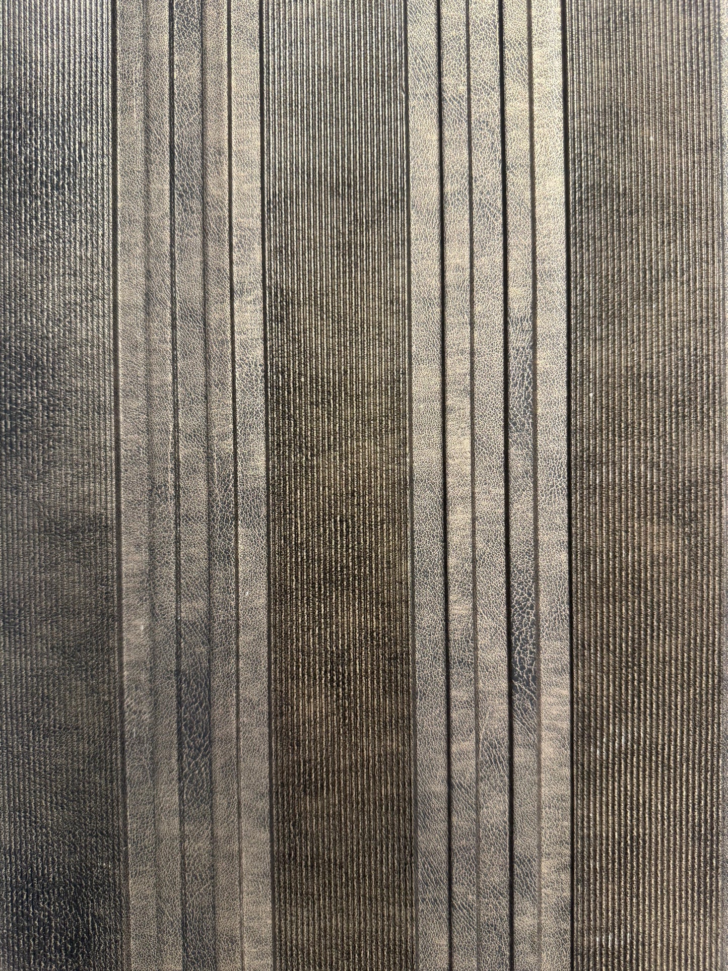 Sophisticated Dark Brown Ribbed Wall Panel | Elegant Vertical Texture