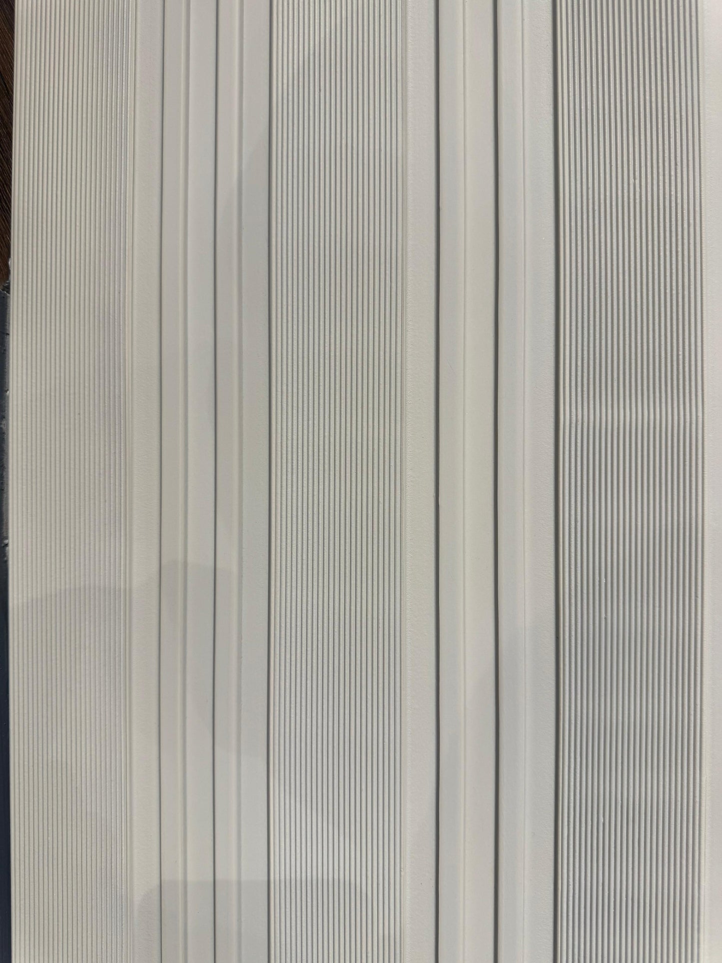 Elegant Off-White Vertical Ribbed Wall Panel | Subtle Textured Design