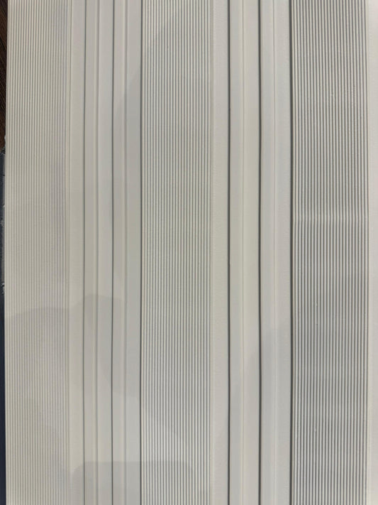 Elegant Off-White Vertical Ribbed Wall Panel | Subtle Textured Design