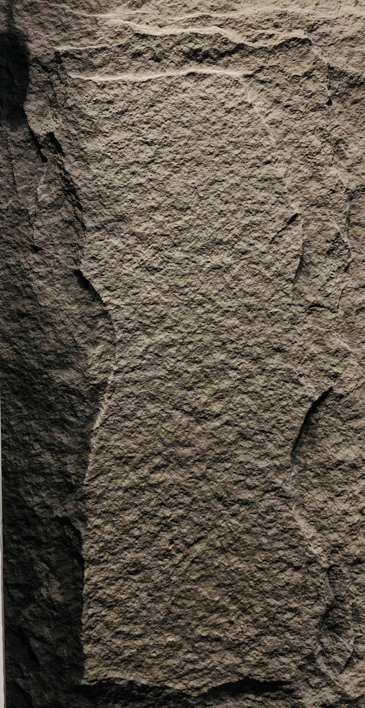 Dark Grey Natural Stone Textured Wall Panel