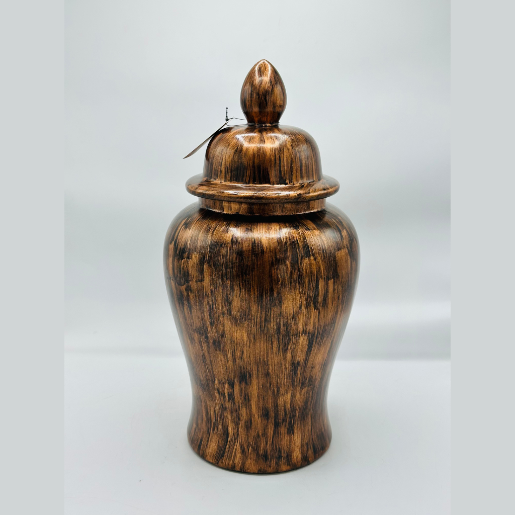 Elegant Decorative Ceramic Ginger Jar with Lid - Classic Home Accent